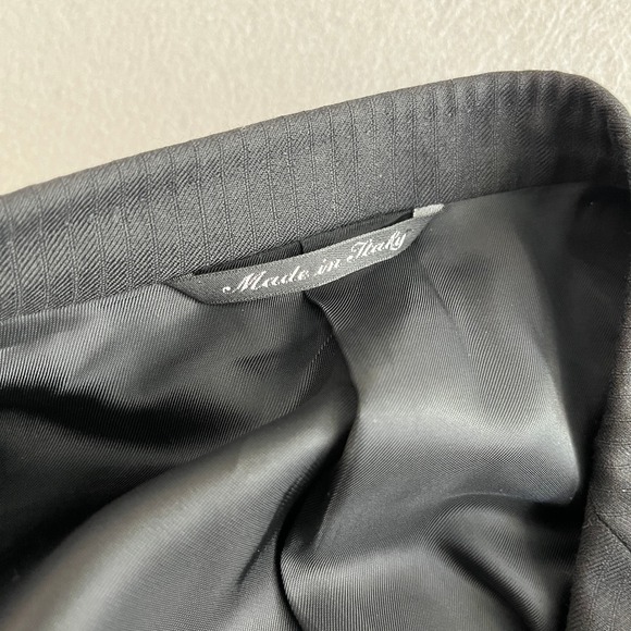 Canali‎ Bloomingdales Black Blazer Super 120s Made In Italy Men's 52C 100% Wool - Picture 10 of 10